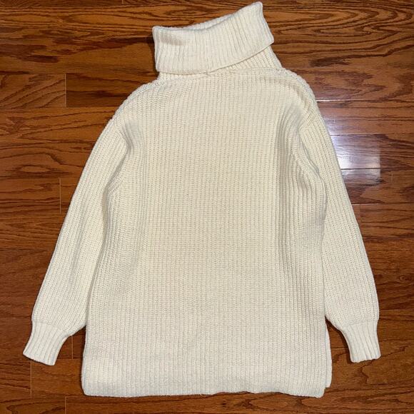 Free People Eleven Turtleneck Cream Sweater Size XS - Picture 9 of 12